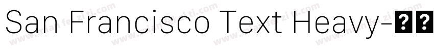San Francisco Text Heavy字体转换